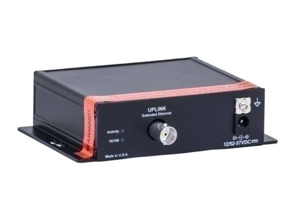 Extender & Switch VI-COAX-3205 Barox, COAX Extender & Switch für Daten und PoE, Tischgehäuse, Switch 4x10/100TX PoE+, U