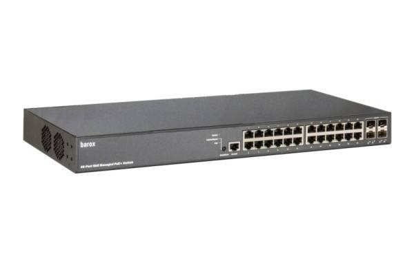 Switch RY-LGSP28-10 Barox, Switche für 19"- und Tischmontage mit Management, 8X10/100/1000TX, RJ45, 2x1/10G SFP+, 2SFP+