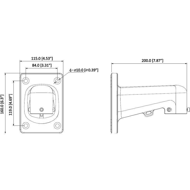 Dahua PFB305W Halterung, Halterung, Zubehörartikel | Anwendung: Videoüberwachung | Farbe: Weiß