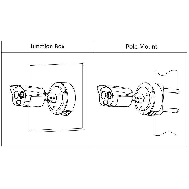 Dahua TPC-BF1241P-D3F4 IP-Thermal Kamera 4MP T/N, 4 MegapixelThermal Kamera | Blickwinkel:50,6° (Objektiv-Brennweite 3,