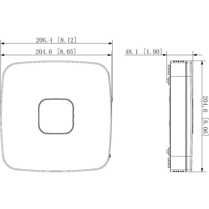 Dahua NVR2104-I2 4-Kanal NVR, HDMI/VGA, NVR(12 Megapixel max. Bildauflösung) | max. Kamera-Anzahl:4 | max. Festplatten-