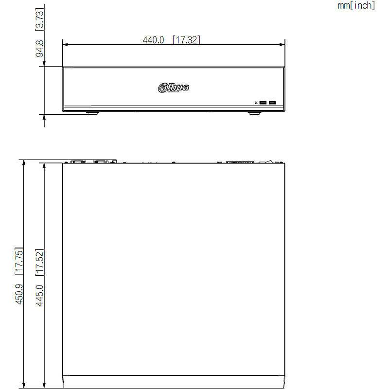 Dahua NVR5832-I/L 32-Kanal NVR HDMI/VGA, NVR(24 Megapixel max. Bildauflösung) | max. Kamera-Anzahl:32 | max. Festplatte