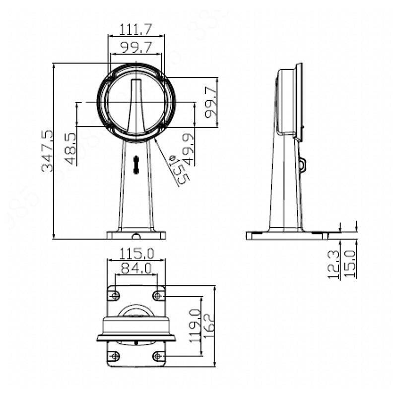 Dahua PFB730W Halterung, Halterung, Zubehörartikel | Anwendung: Videoüberwachung | Farbe: Weiß