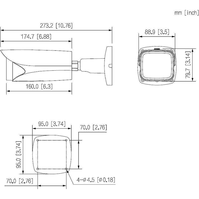 Dahua HAC-HFW3231EP-Z12-S2 HD Kamera 1080p T/N IR, 1080pBullet Kamera | Blickwinkel:59° - 5° (Objektiv-Brennweite 5,3 -