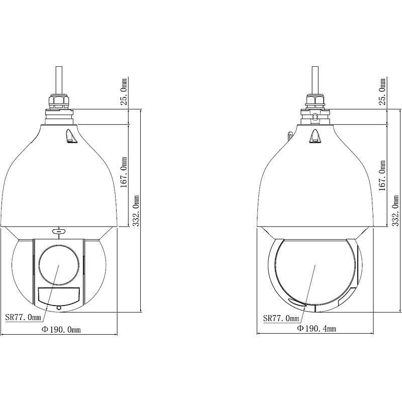 Dahua SD5A232GB-HNR IP-Kamera 1080p T/N IR PoE+, 1080pPTZ Kamera | Blickwinkel:55,8° - 2,4° (Objektiv-Brennweite 4,8 -