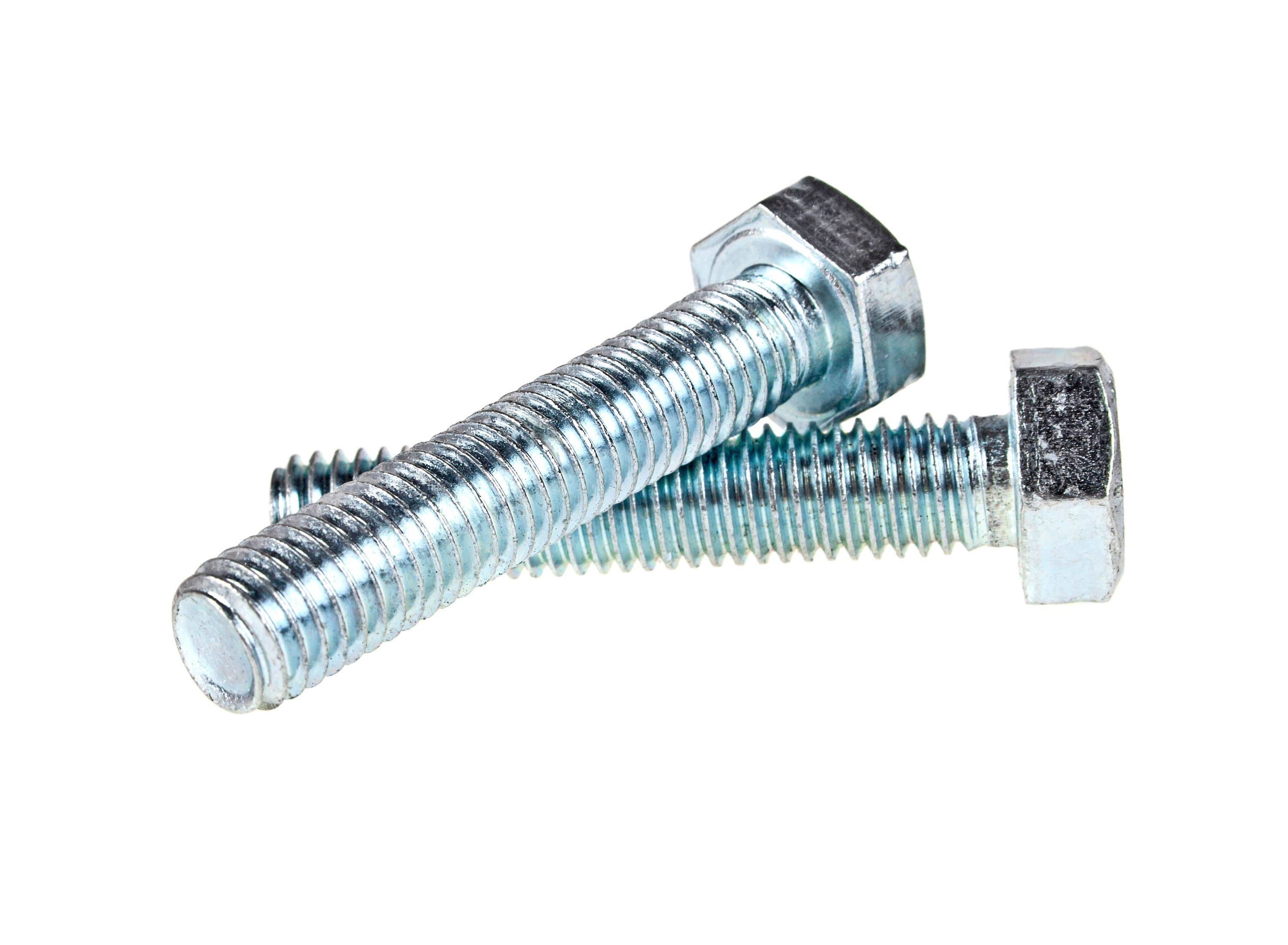 25 Stück Sechskantschrauben DIN 933 ISO 4017 galv. verzinkt 8.8 Maschinenschraube M10x14mm