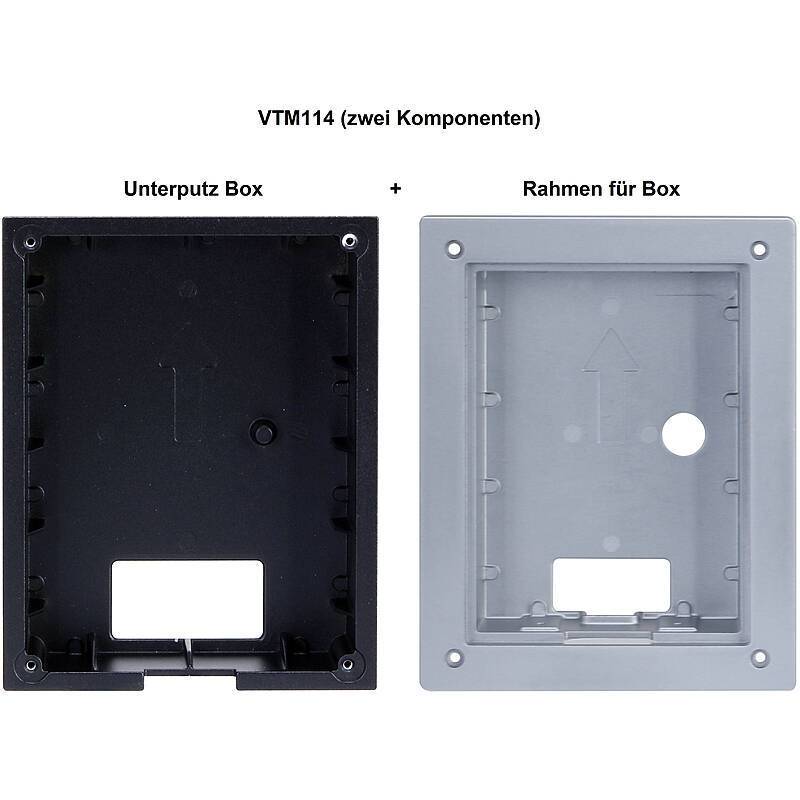 Dahua - VTM114 - Unterputz Box, Zubehörartikel, Rahmen, Unterputz Dose - Modell: SIP Intercom V4.xx, Intercom V3.200 |