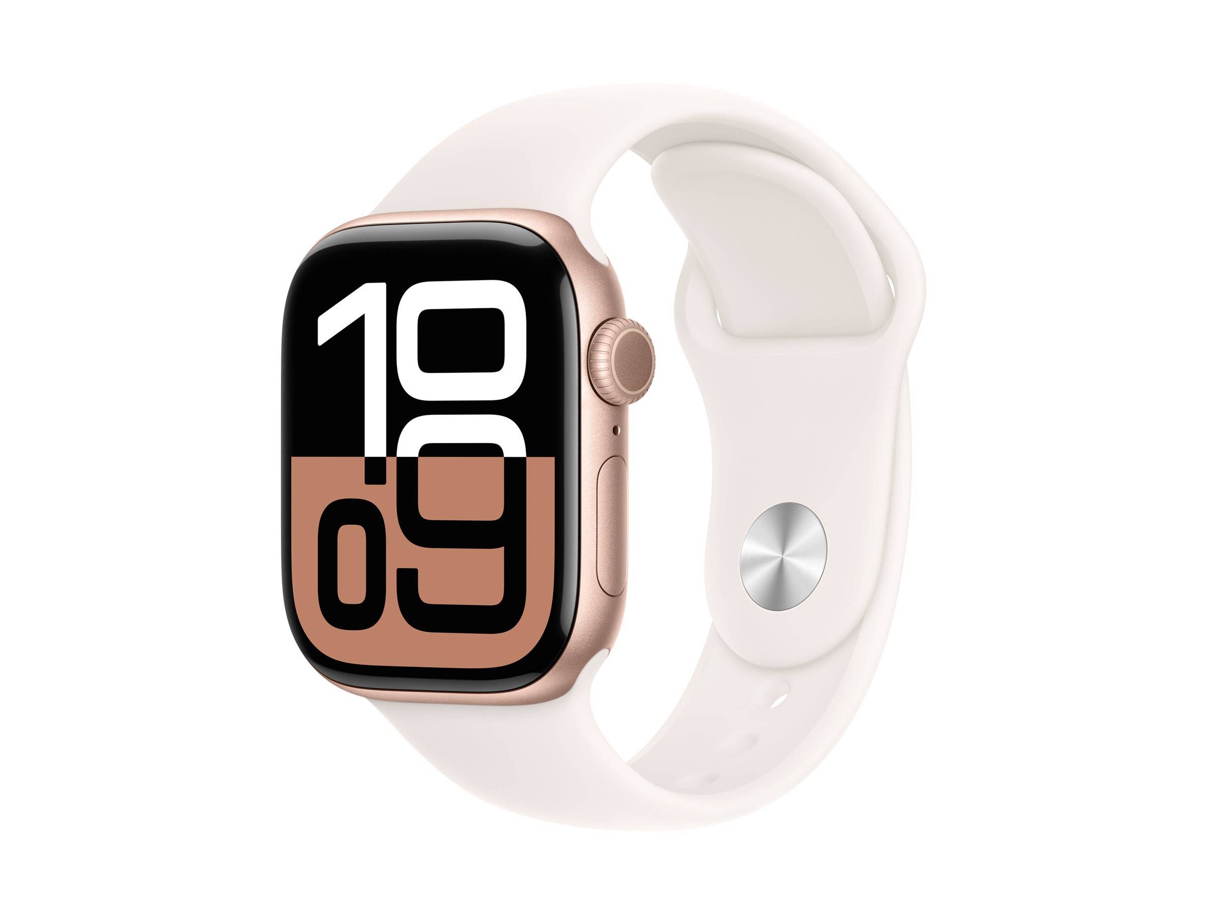 APPLE Watch Series 10 GPS + Cellular 42mm Rose Gold Aluminium Case with Light Blush Sport Band - S/M