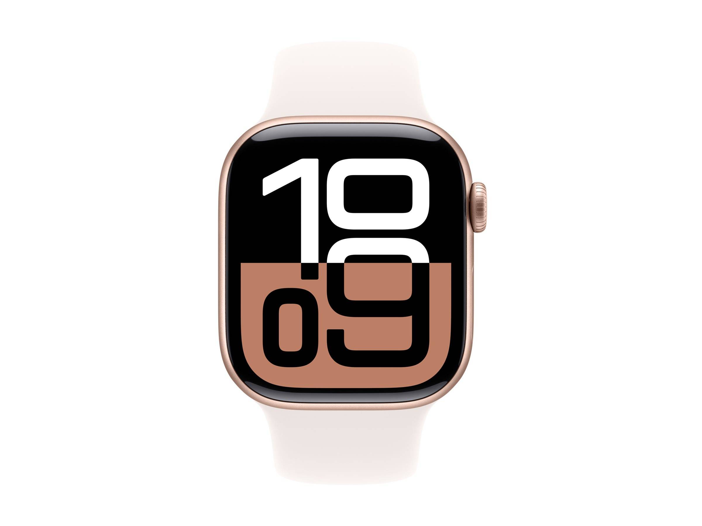 APPLE Watch Series 10 GPS + Cellular 42mm Rose Gold Aluminium Case with Light Blush Sport Band - S/M