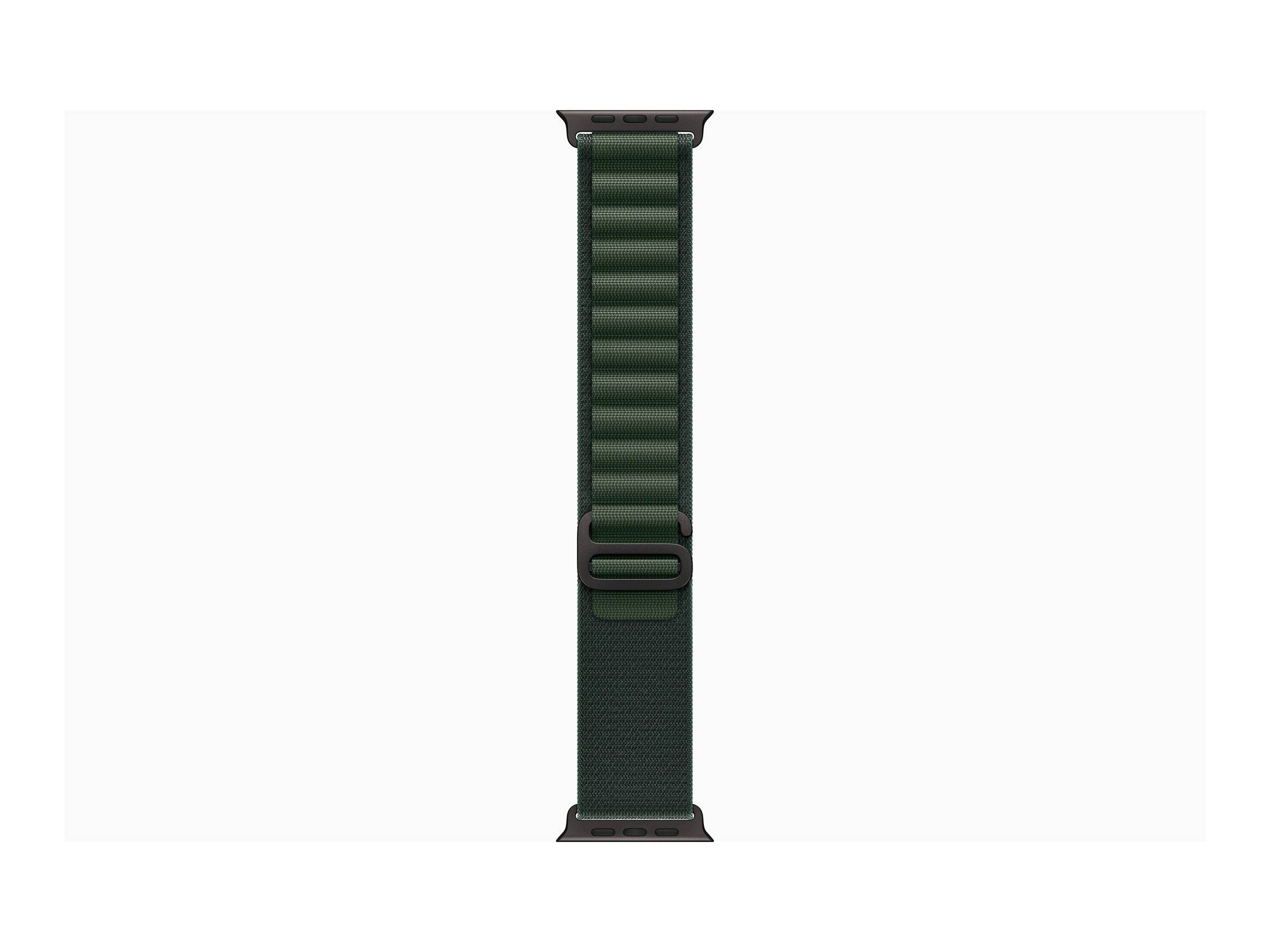 APPLE Watch Ultra 2 GPS + Cellular 49mm Black Titanium Case with Dark Green Alpine Loop - Large
