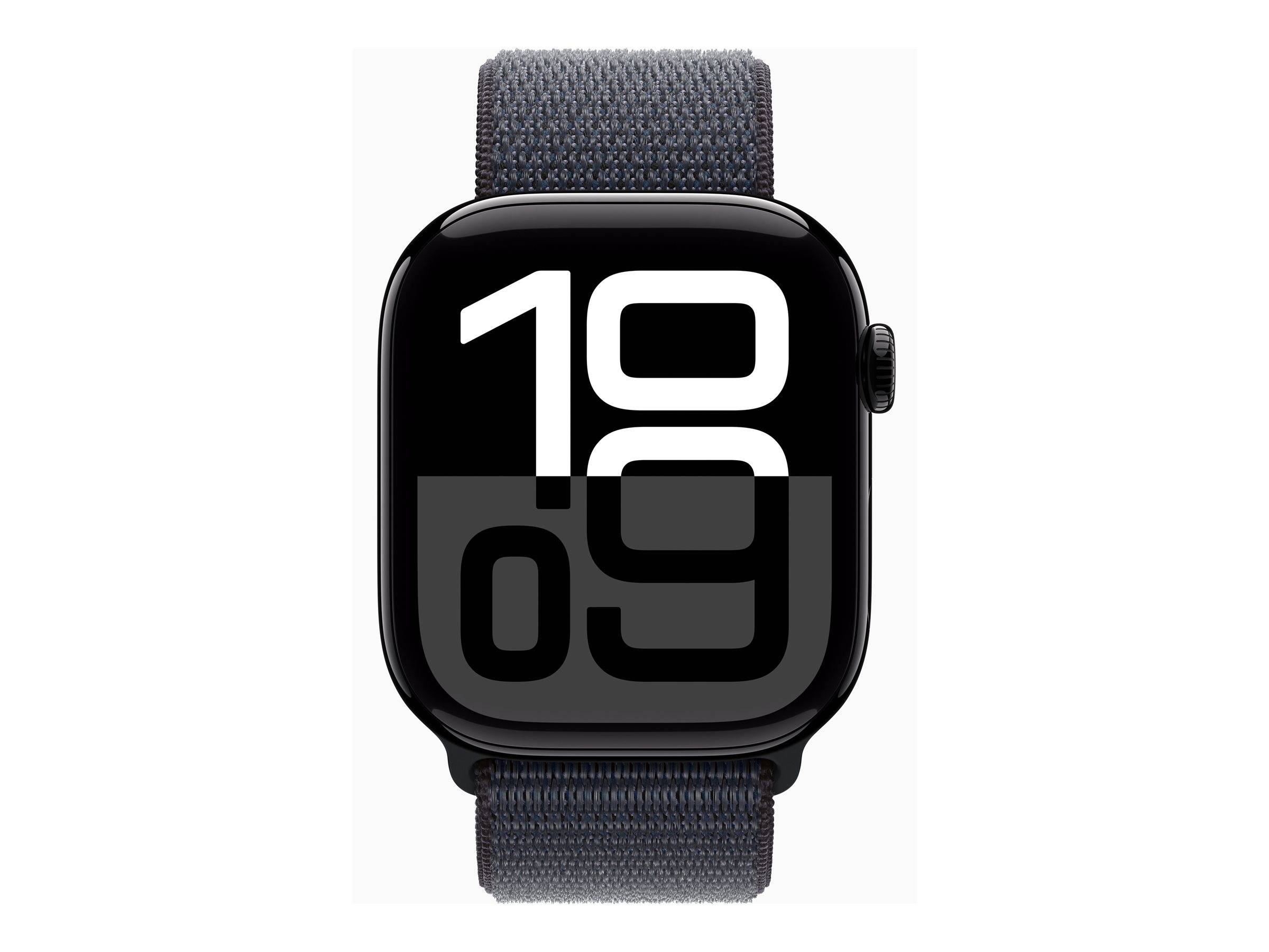 APPLE Watch Series 10 GPS + Cellular 46mm Jet Black Aluminium Case with Ink Sport Loop