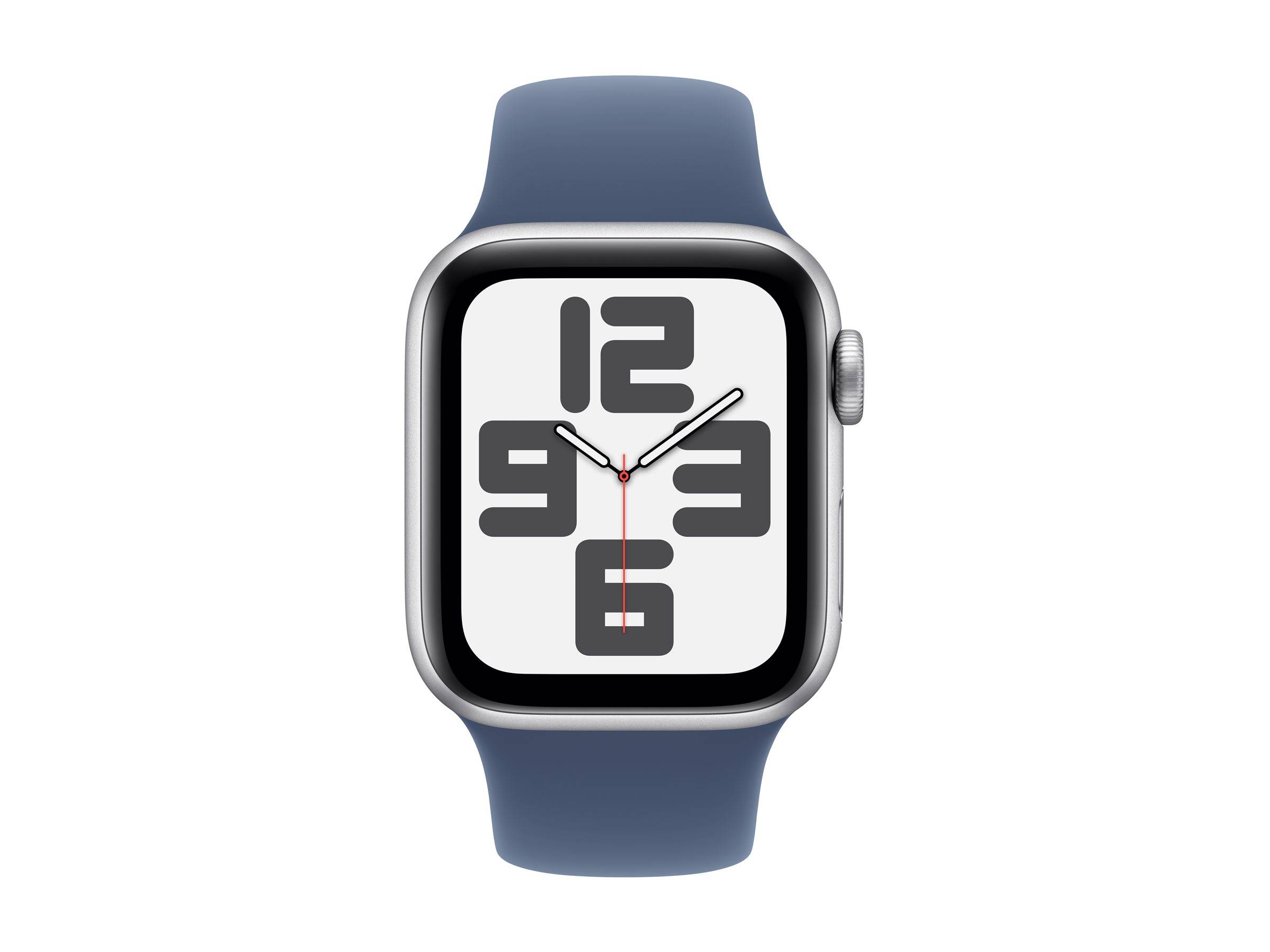Apple Watch SE (2024) Aluminium Cellular 40mm silber (Sportarmband denim) S/M