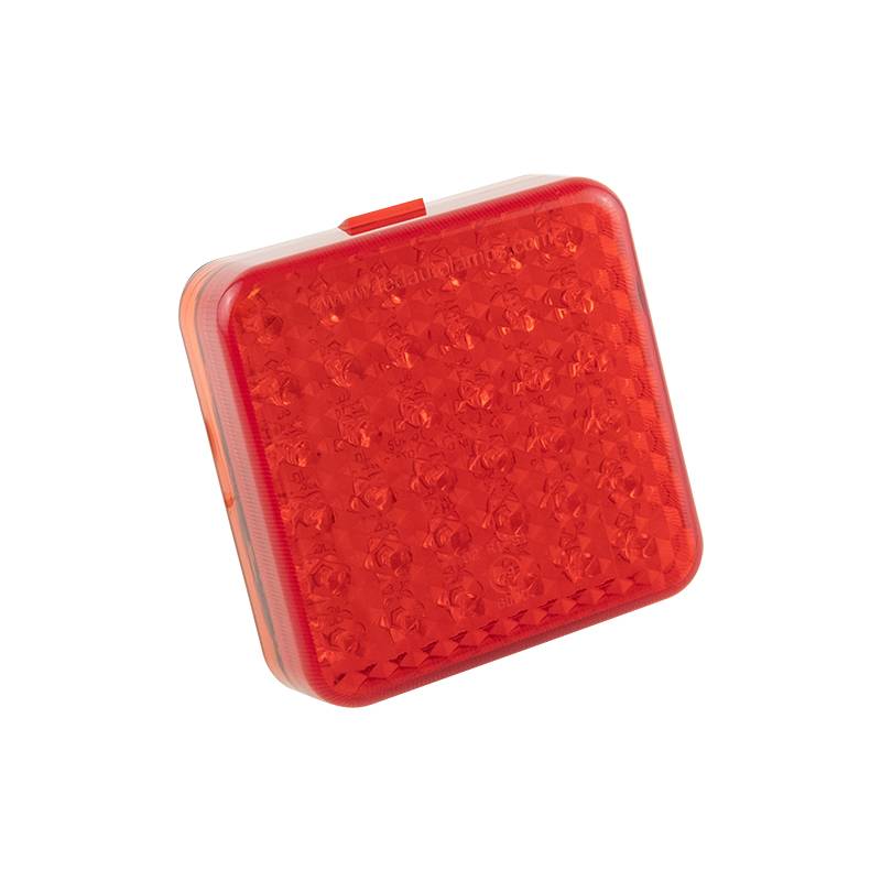 LED Bremslicht, Rücklicht, Serie 80, 12/24 Volt, 100 mm x 100 mm, ohne Rahmen