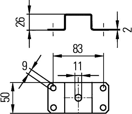 HELLA 9XD 990 298-001 Halter, Arbeitsscheinwerfer