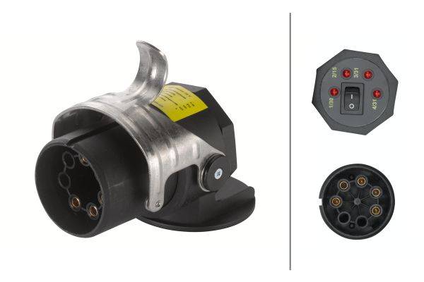 HELLA 8PD 004 508-031 Prüfgerät, Anhängersteckdose - 24V