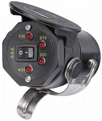 HELLA 8PD 004 508-031 Prüfgerät, Anhängersteckdose - 24V