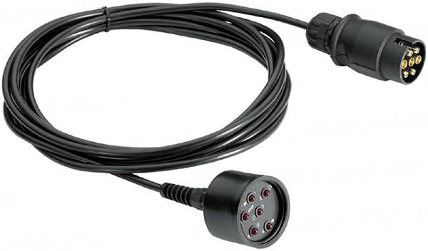 HELLA 8PD 004 509-001 Prüfgerät, Anhängersteckdose - 12V - 7-polig - Länge: 5m - DIN/ISO: 1724 - mit