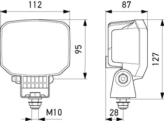 HELLA 1GA 996 588-211 Arbeit-SW PB-II, LED 12-2