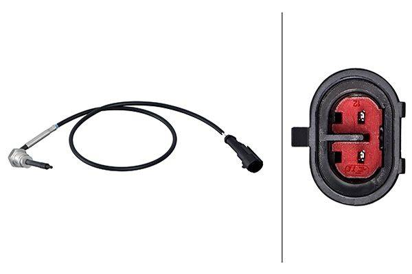 HELLA 6PT 358 181-791 Sensor, Abgastemperatur