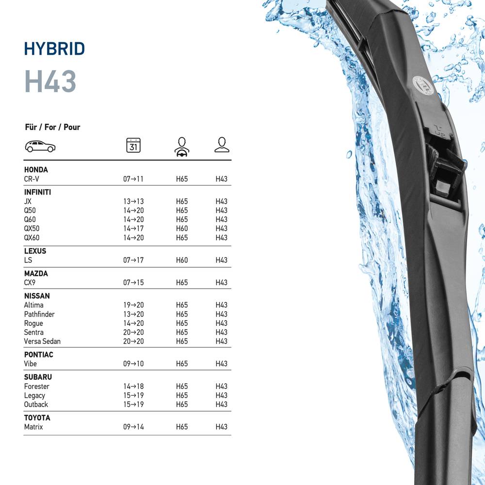 HELLA 9XW 204 584-171 Wischblatt