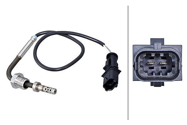 HELLA 6PT 010 376-481 Sensor, Abgastemperatur