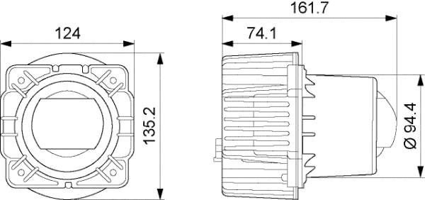 HELLA 1AL 015 318-031 Scheinwerfereinsatz, Hauptscheinwerfer