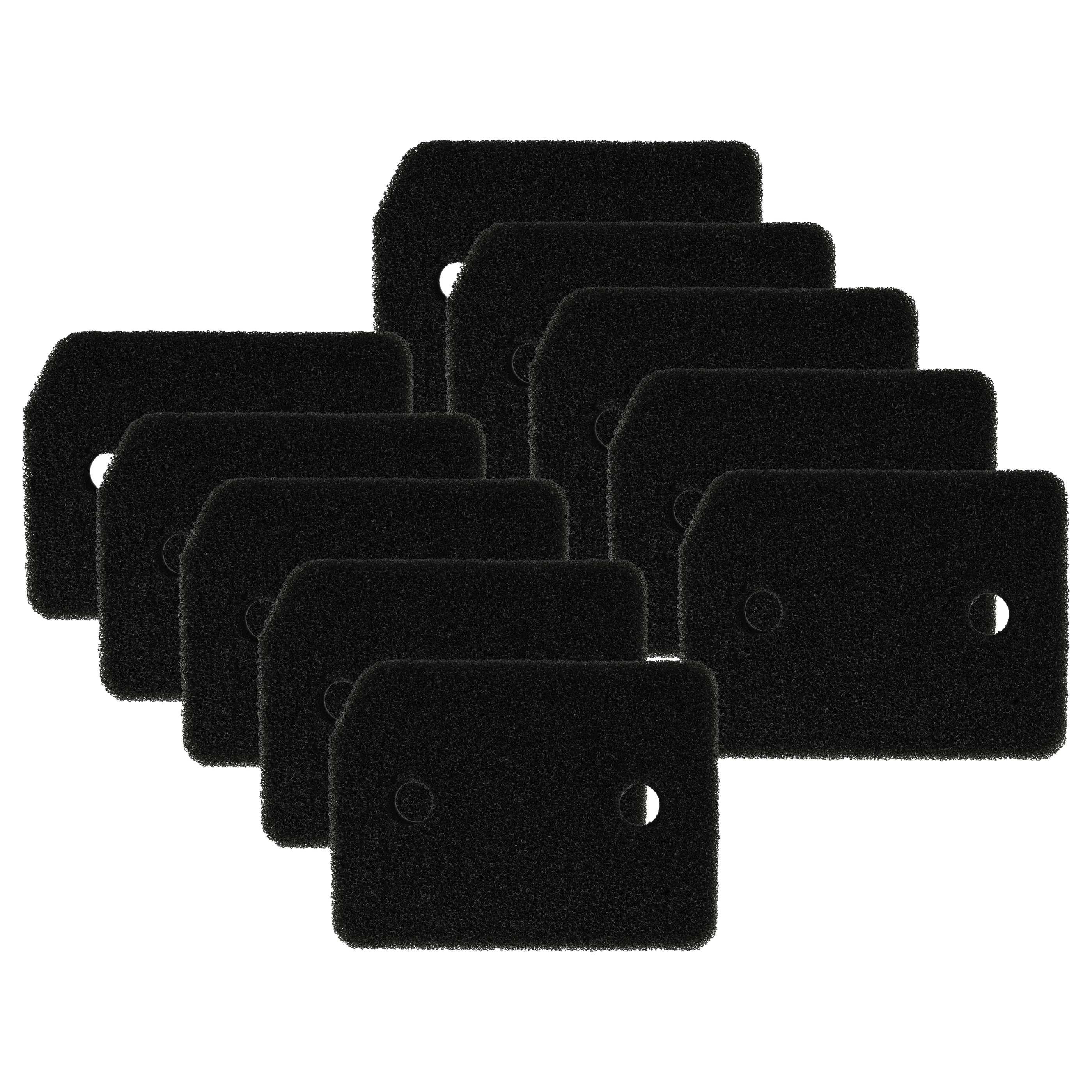 vhbw 10x Sockelfilter kompatibel mit Miele TCE635WP, TCE630WP, TCF600-30, TCE730WP, TCE635WP T1Bestfriend, TCE636WP Wäschetrockner