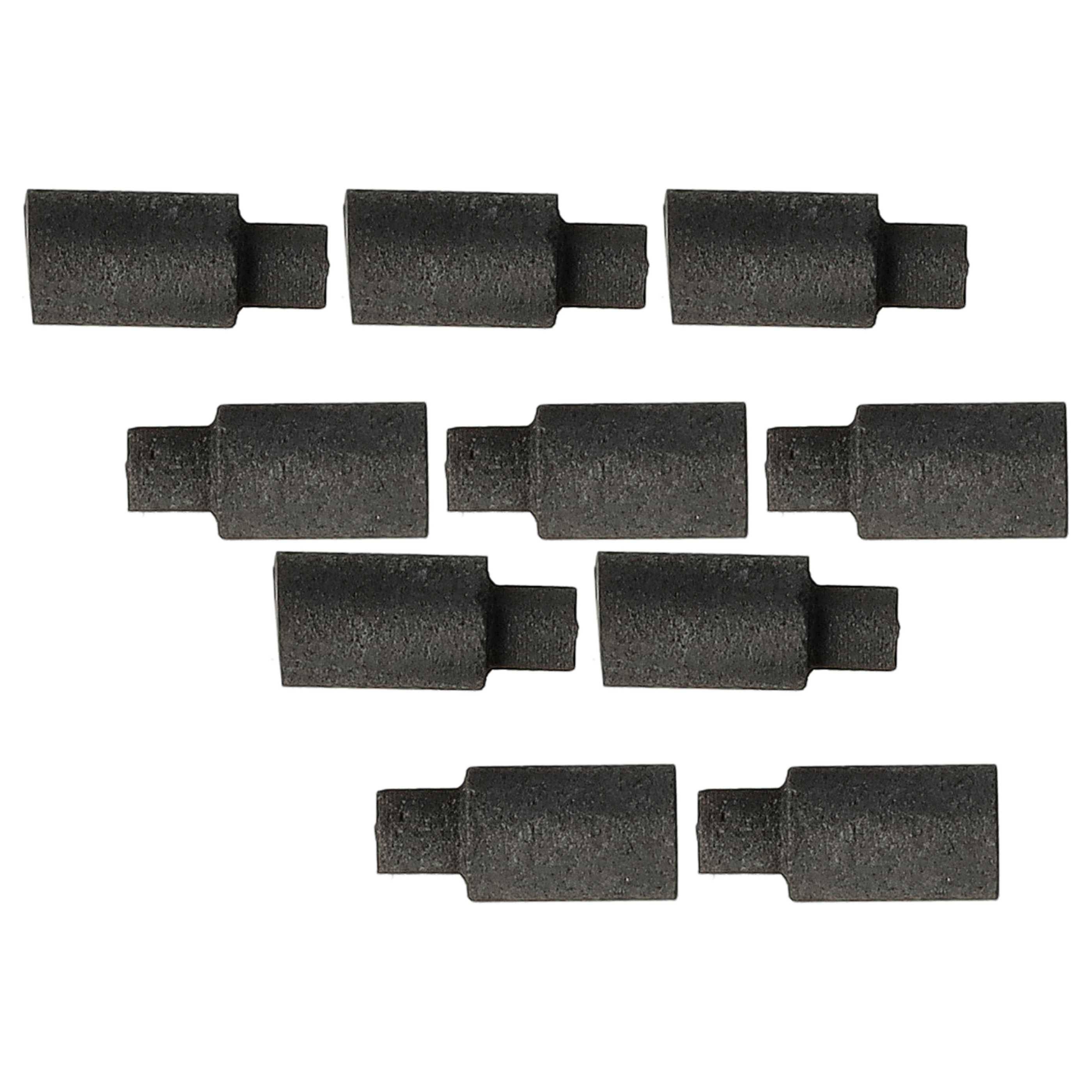 vhbw 10x Kohlebürste 3 x 2 x 6,5 mm kompatibel mit Roco H0 23240, 43221, 43001, 43005 Lokomotive, Modellbau Eisenbahn