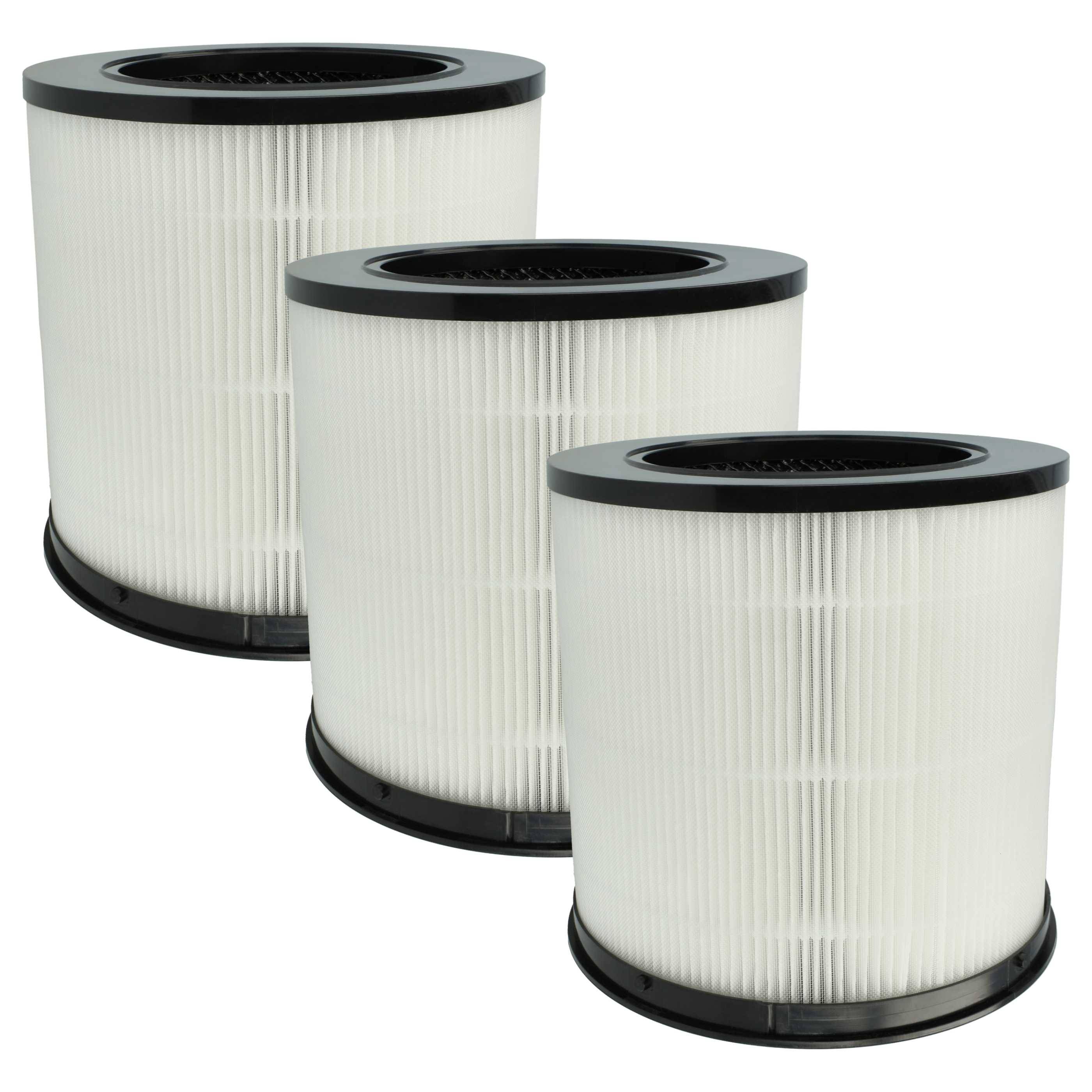 vhbw 3x Luftilter kompatibel mit Xiaomi Smart Air Purifier 4 Compact Luftreiniger - Kombifilter Vorfilter + HEPA + Aktivkohle