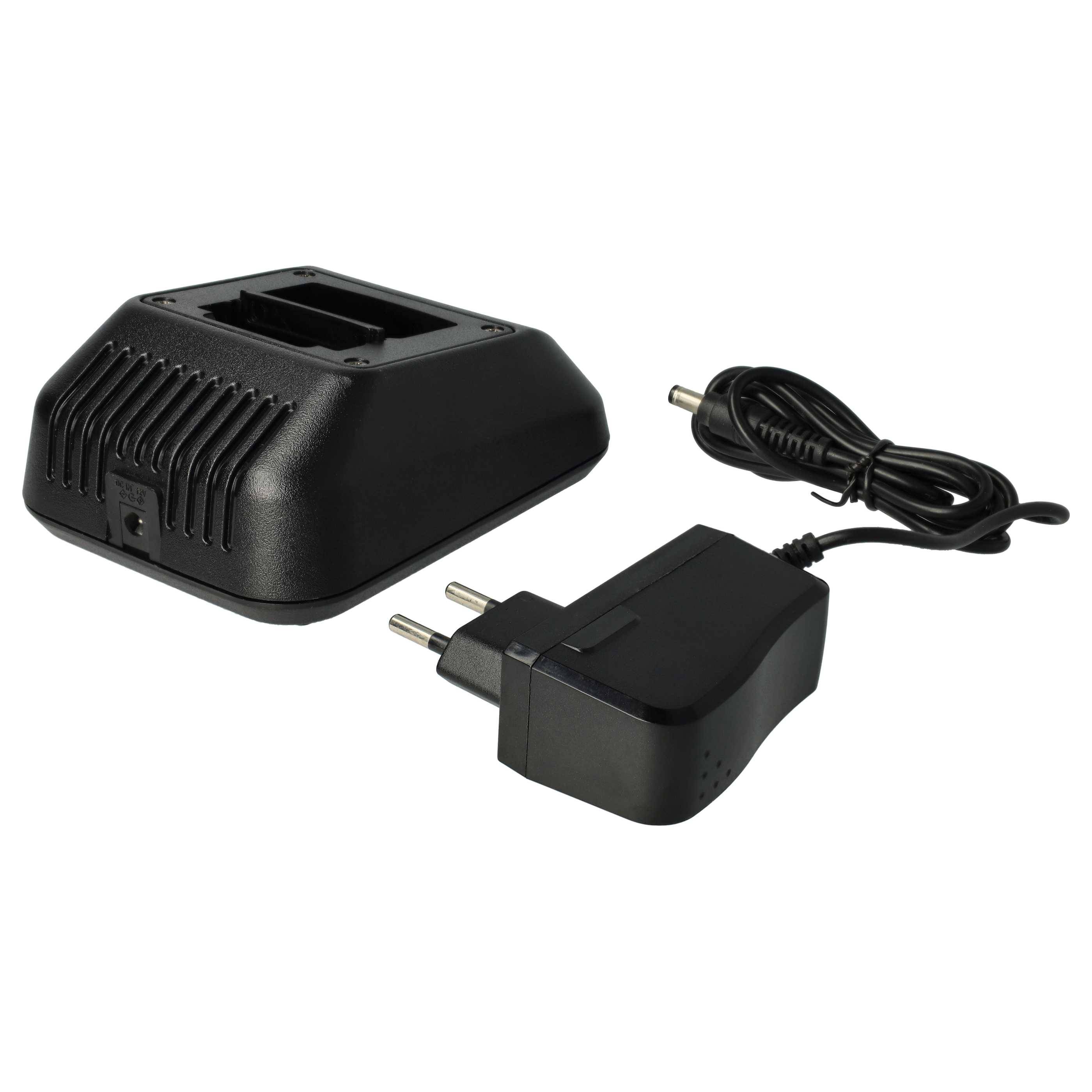 vhbw Akku-Ladegerät kompatibel mit Motorola MTP800, MTP830 Funkgerät Walkie Talkie Akkus (Ladeschale, Netzteil) - 4,4 V, 1,0 A