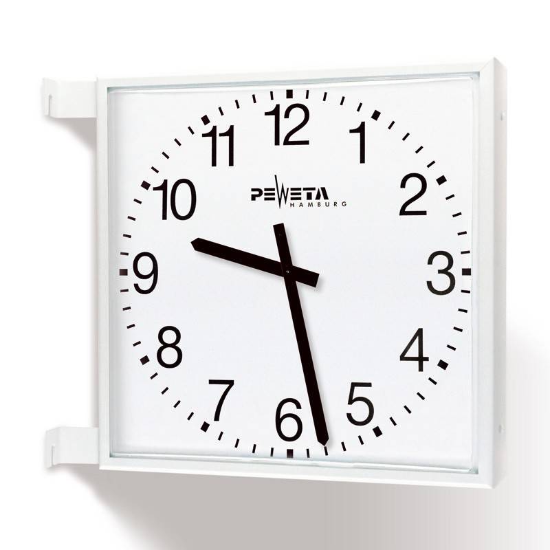 Peweta Außenuhr quadrat. 81.762.622-48