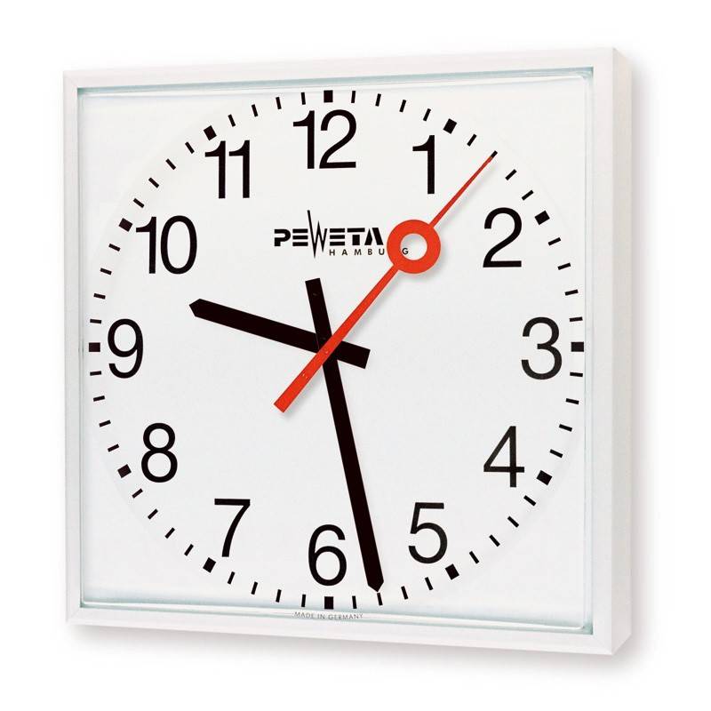 Peweta Außenuhr quadrat. 74.760.421-48