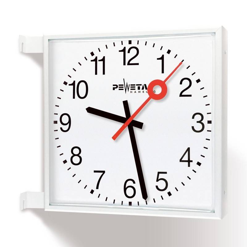 Peweta Außenuhr quadrat. 74.762.422-48