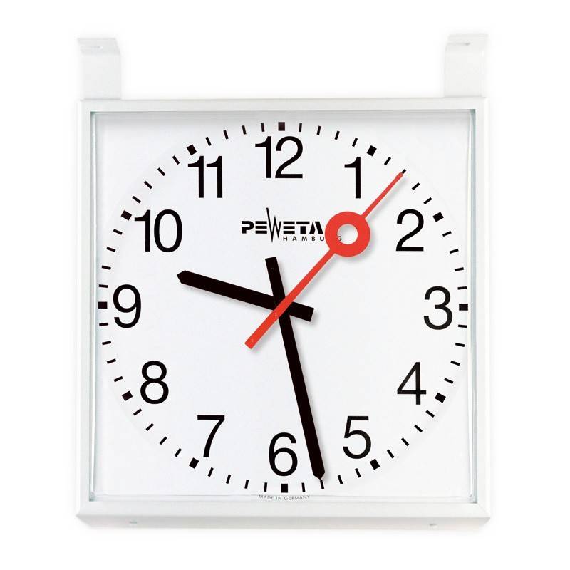 Peweta Außenuhr quadrat. 74.762.423-48