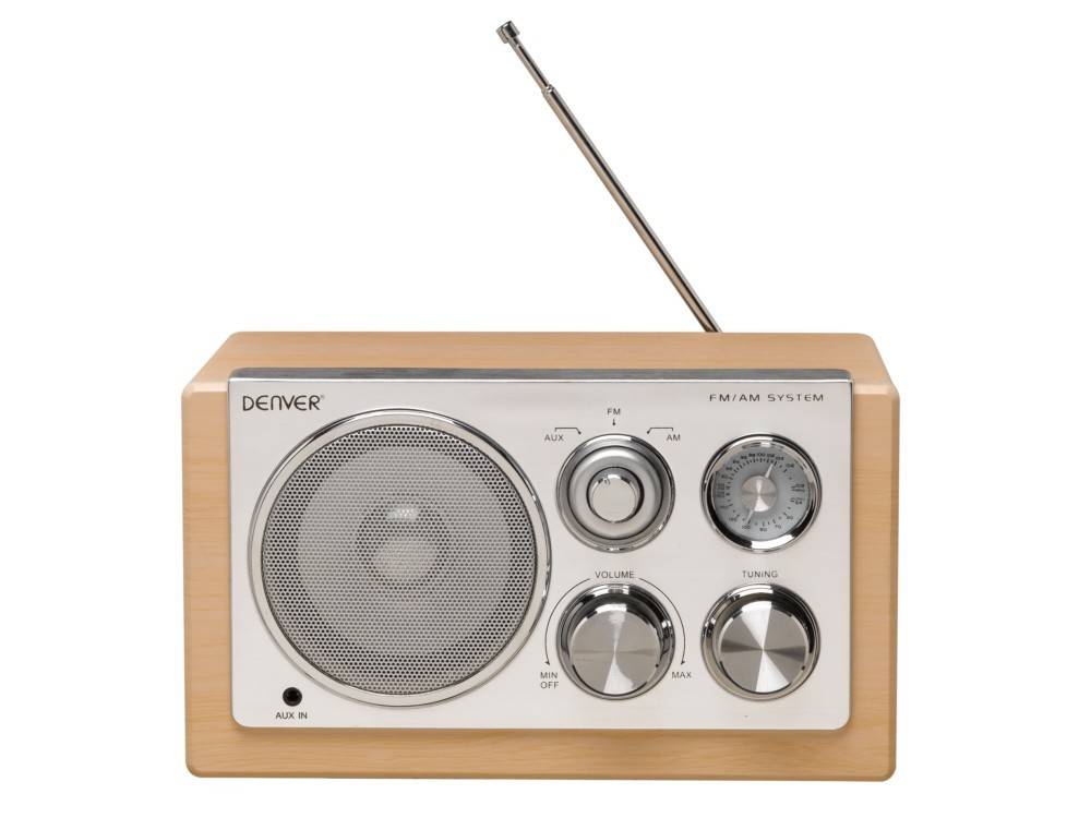 DENVER ELECTRONICS Tischradio TR-61 lightwood