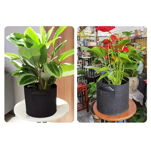 Grow Bag Pflanztasche mit Henkeln Plant Grow Bag Pflanzsack Stofftopf Rund Herbgarden Jungle Bag 3 Gallon - 11 Liter Grow Bag Pflanztasche mit Henkeln Plant Grow Bag Pflanzsack Stofftopf Rund Herbgarden Jungle Bag 3 Gallon - 11 Liter