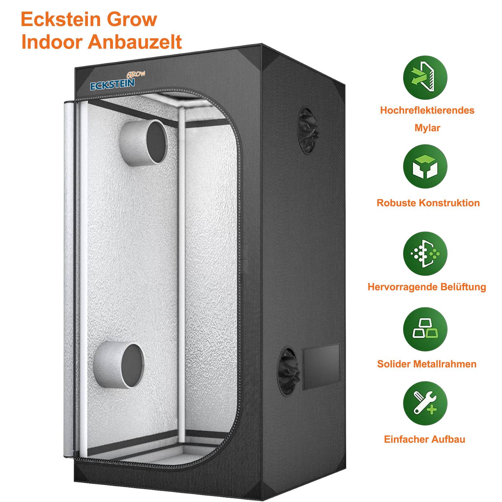 Grow Box Gewächshaus Zelt Zuchtzelt 80x80x160cm Growschrank Growzelt Zuchtschrank 600D Grow Tent Zimmerpflanze Growzelt