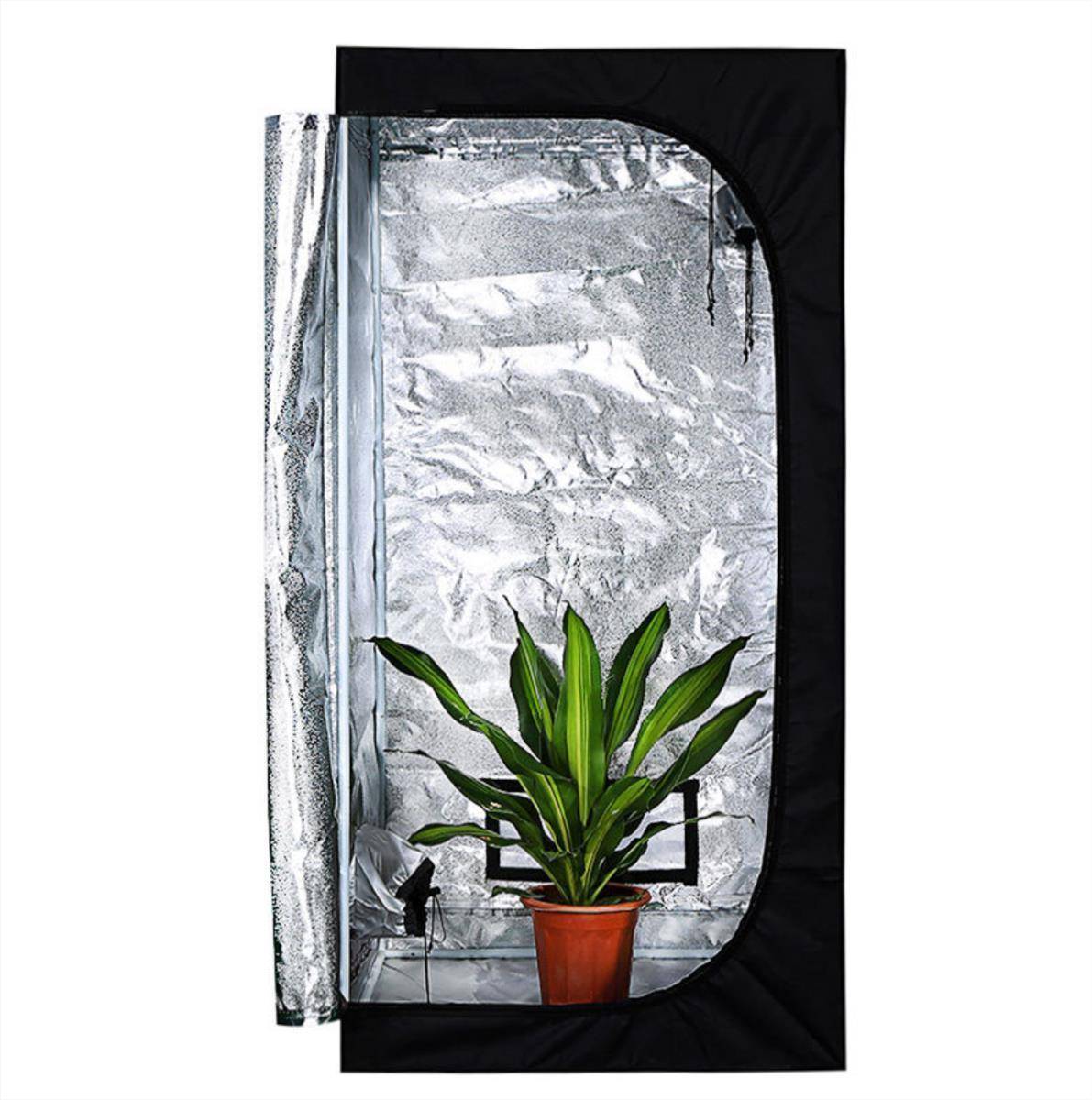 Grow Box Gewächshaus Zelt Zuchtzelt 80x80x160cm Growschrank Growzelt Zuchtschrank 600D Grow Tent Zimmerpflanze Growzelt