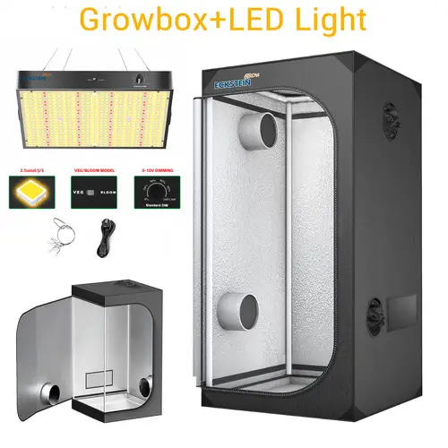 Growbox Komplettset LED 80x80X160 Gewächshaus Growtent Zuchtzelt Indoor Pflanzenzelt mit 100W Vollspektrum Dimmbar Light Growbox Komplettset LED 80x80X160 Gewächshaus Growtent Zuchtzelt Indoor Pflanzenzelt mit 100W Vollspektrum Dimmbar Light