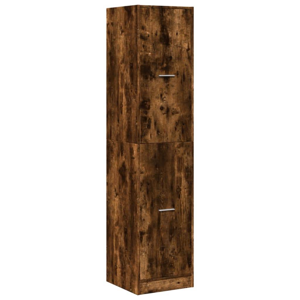 vidaXL Apothekerschrank Räuchereiche 40x41x174,5 cm Holzwerkstoff