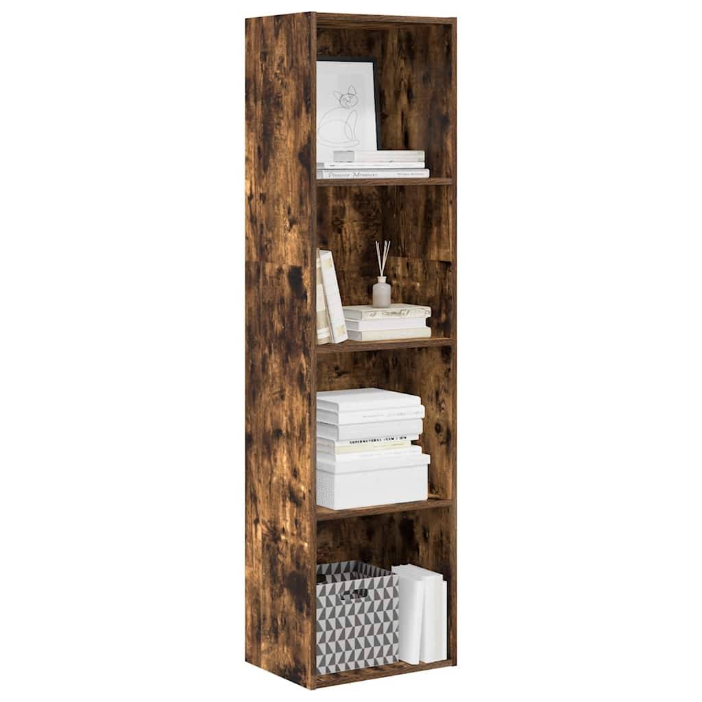 vidaXL Bücherregal Räuchereiche 40x30x152 cm Holzwerkstoff