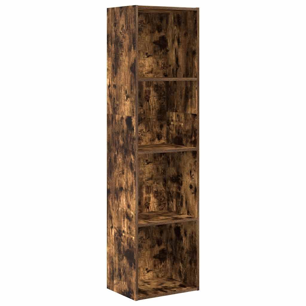 vidaXL Bücherregal Räuchereiche 40x30x152 cm Holzwerkstoff