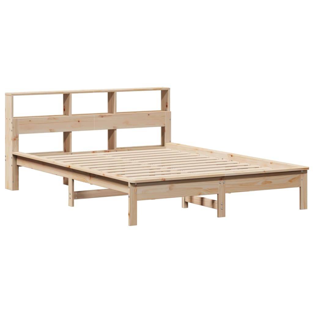 vidaXL Massivholzbett ohne Matratze 150x200 cm Kiefernholz