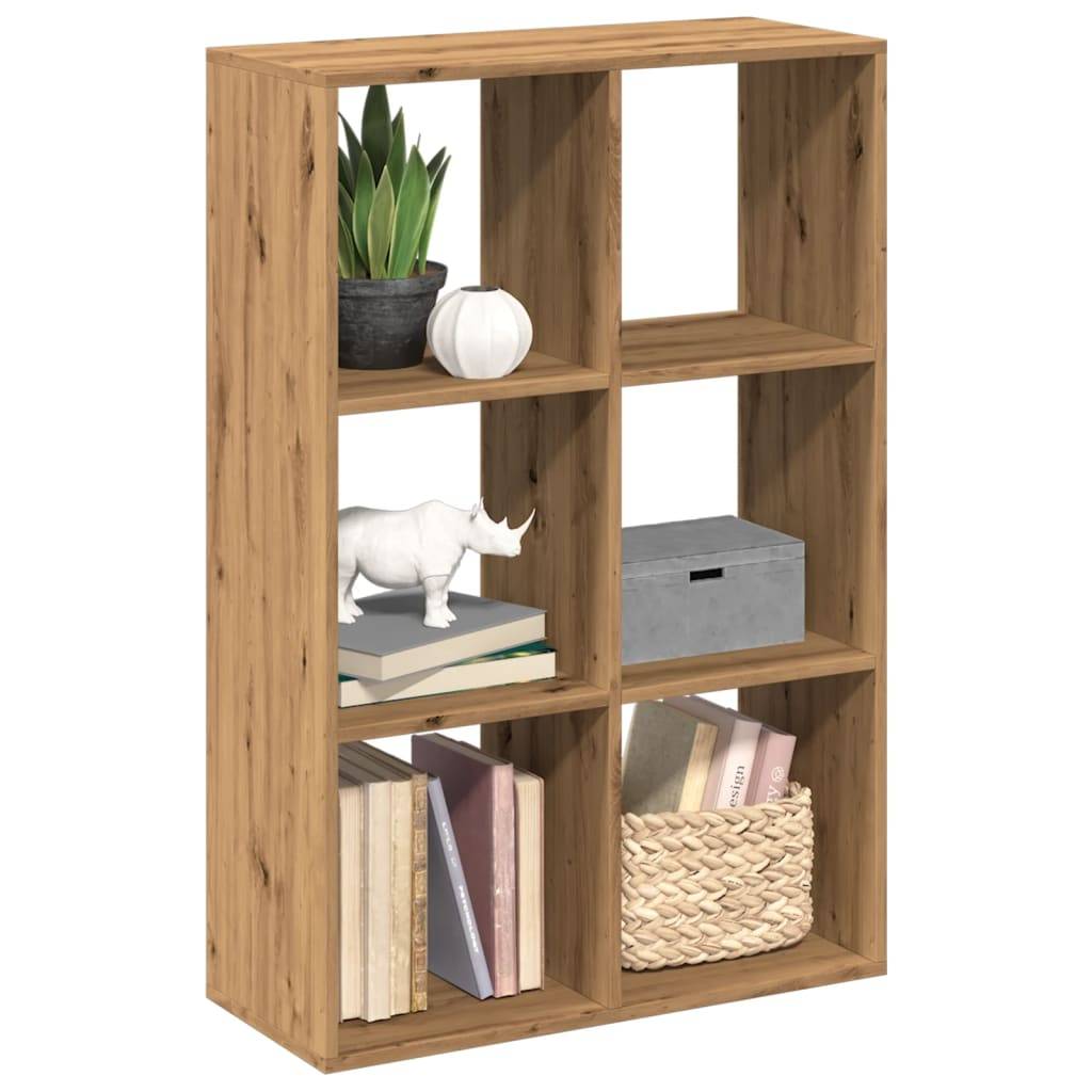 vidaXL Raumteiler-Bücherregal Artisan-Eiche 69,5x29x103,5 cm