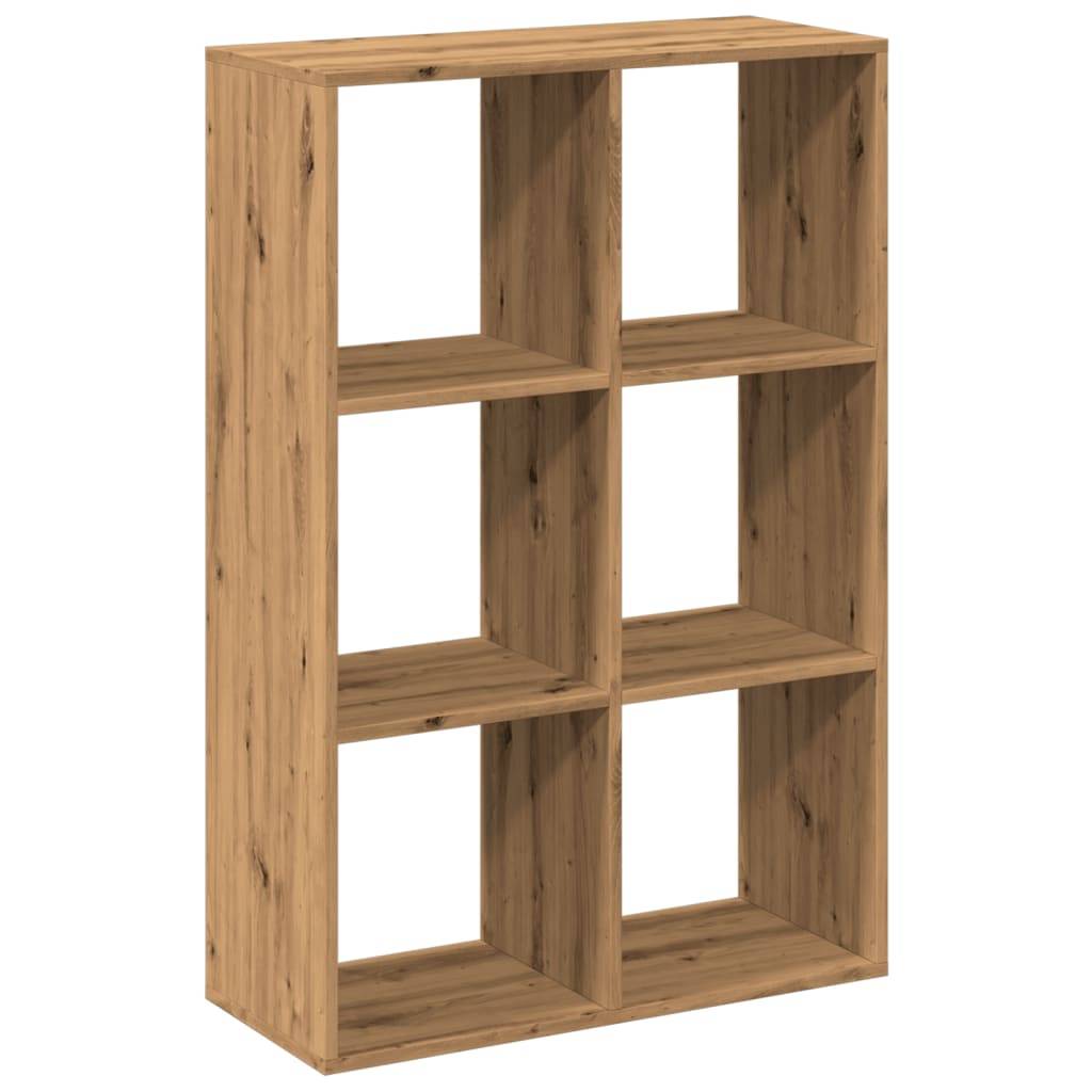 vidaXL Raumteiler-Bücherregal Artisan-Eiche 69,5x29x103,5 cm