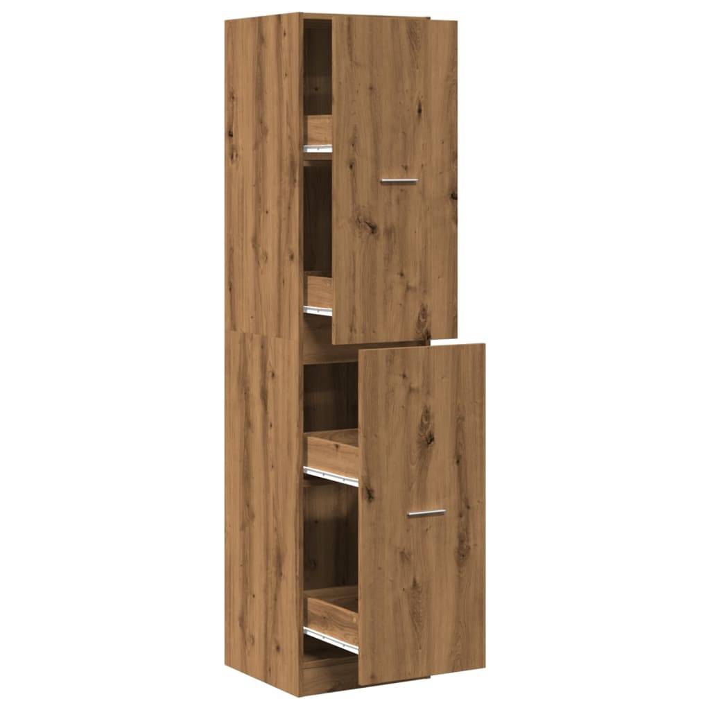 vidaXL Apothekerschrank Artisan-Eiche 40x41x174,5 cm Holzwerkstoff