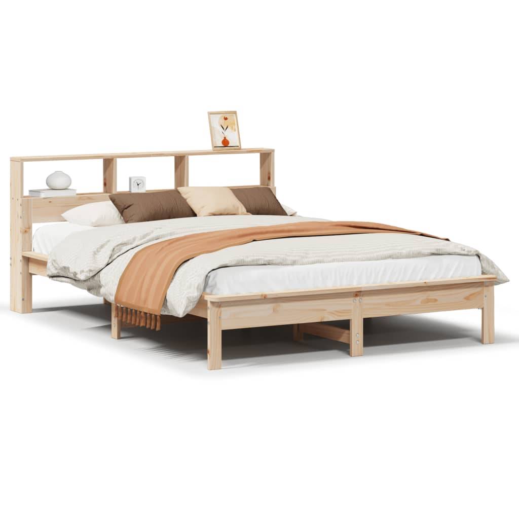 vidaXL Massivholzbett ohne Matratze 150x200 cm Kiefernholz