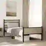 vidaXL Bettgestell ohne Matratze Sonoma-Eiche 80x200 cm Holzwerkstoff vidaXL Bettgestell ohne Matratze Sonoma-Eiche 80x200 cm Holzwerkstoff