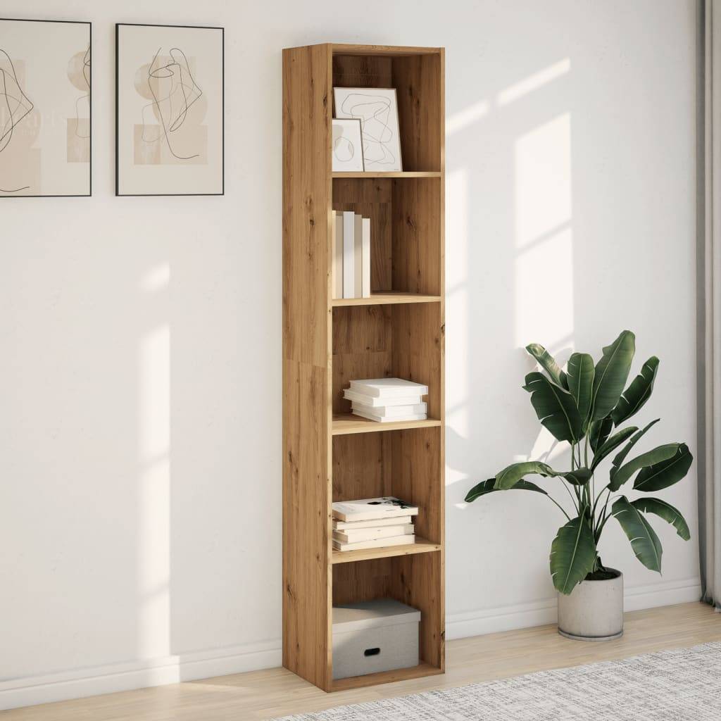 vidaXL Bücherregal Artisan-Eiche 40x30x189 cm Holzwerkstoff