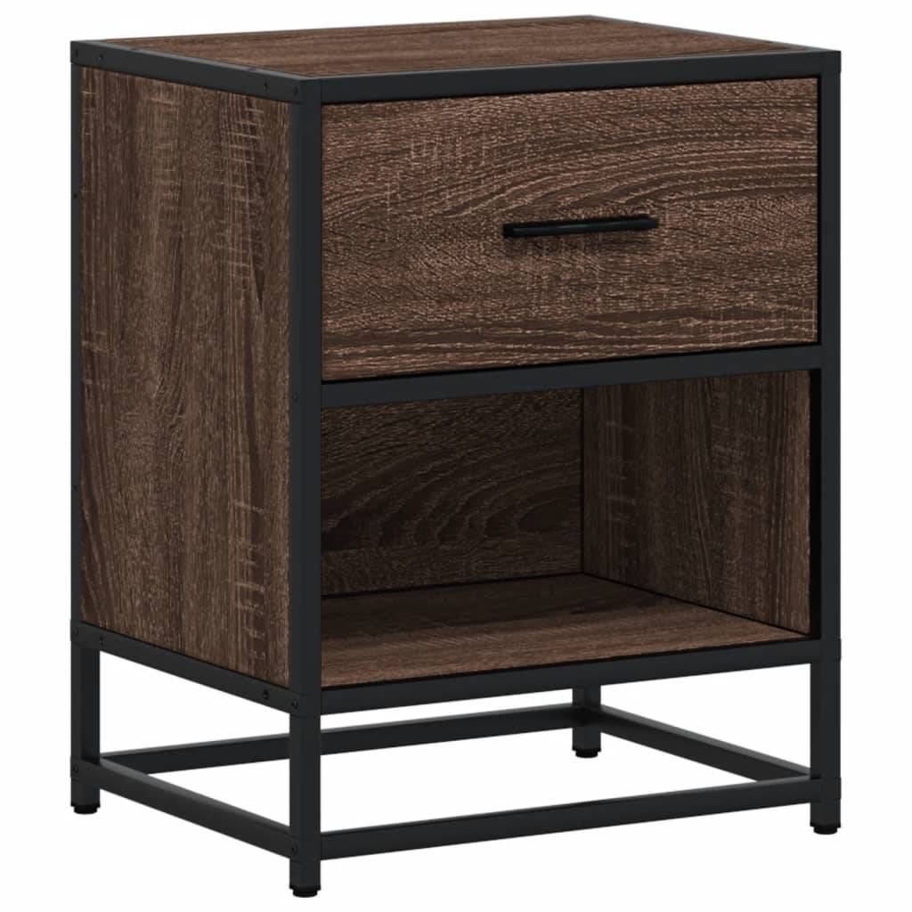 vidaXL Nachttisch Braun Eichen-Optik 40x31x50 cm Holzwerkstoff
